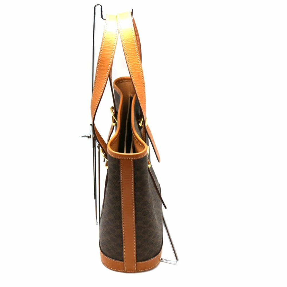 CELINE Macadam handbag leather brown Shoulder hand - Picture 3 of 6